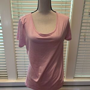 Kim Rogers Pink Fitted Short Sleeve T-Shirt size M